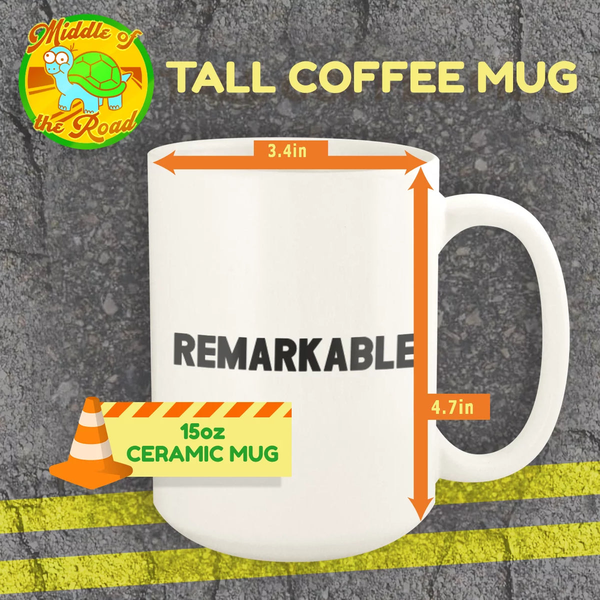 Ceramic 15oz White Mug S54234