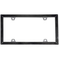 Carbon Fiber Black Chrome License Plate Frame Z738750