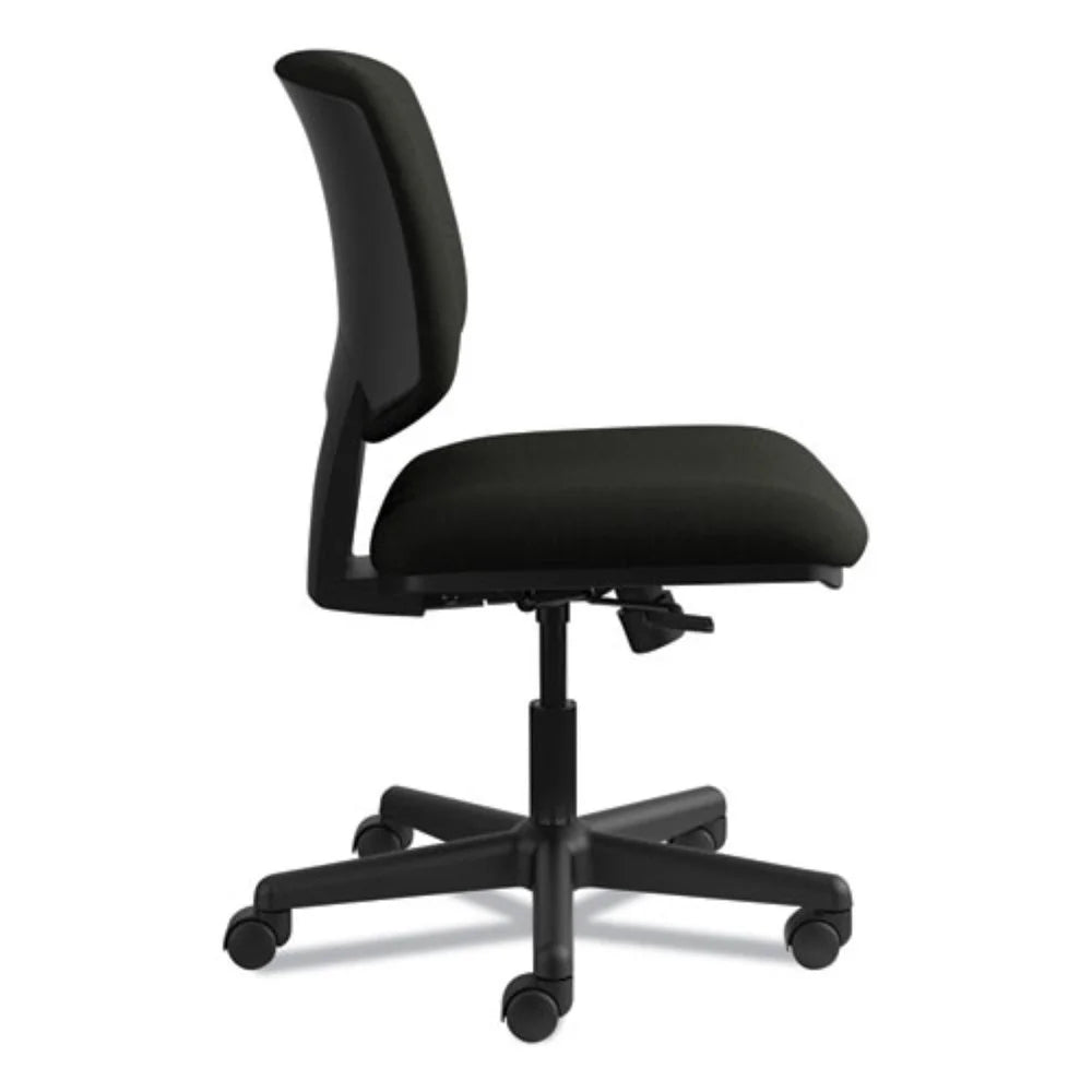 Black Leather Task Chair with Synchro-Tilt J147697
