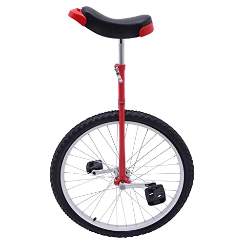 24 Unicycle 1 Wheel Bike Adjustable Height Blue V8394