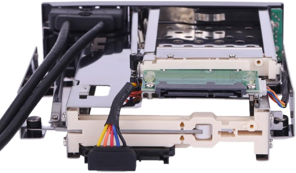 Dual Bay 3.5 + 2.5 Inch SATA III Hard Drive SSD Tray Caddy Internal Mobile Rack Enclosure Docking Station with USB 3.0 Port Hot Swap Pack of 2 C722