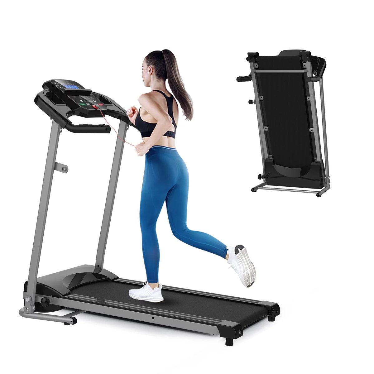 Foldable Electric Treadmill 2.5HP 265LBS Weight Capacity F981995