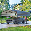 10 x 15 ft Galvanized Steel Carport X80338