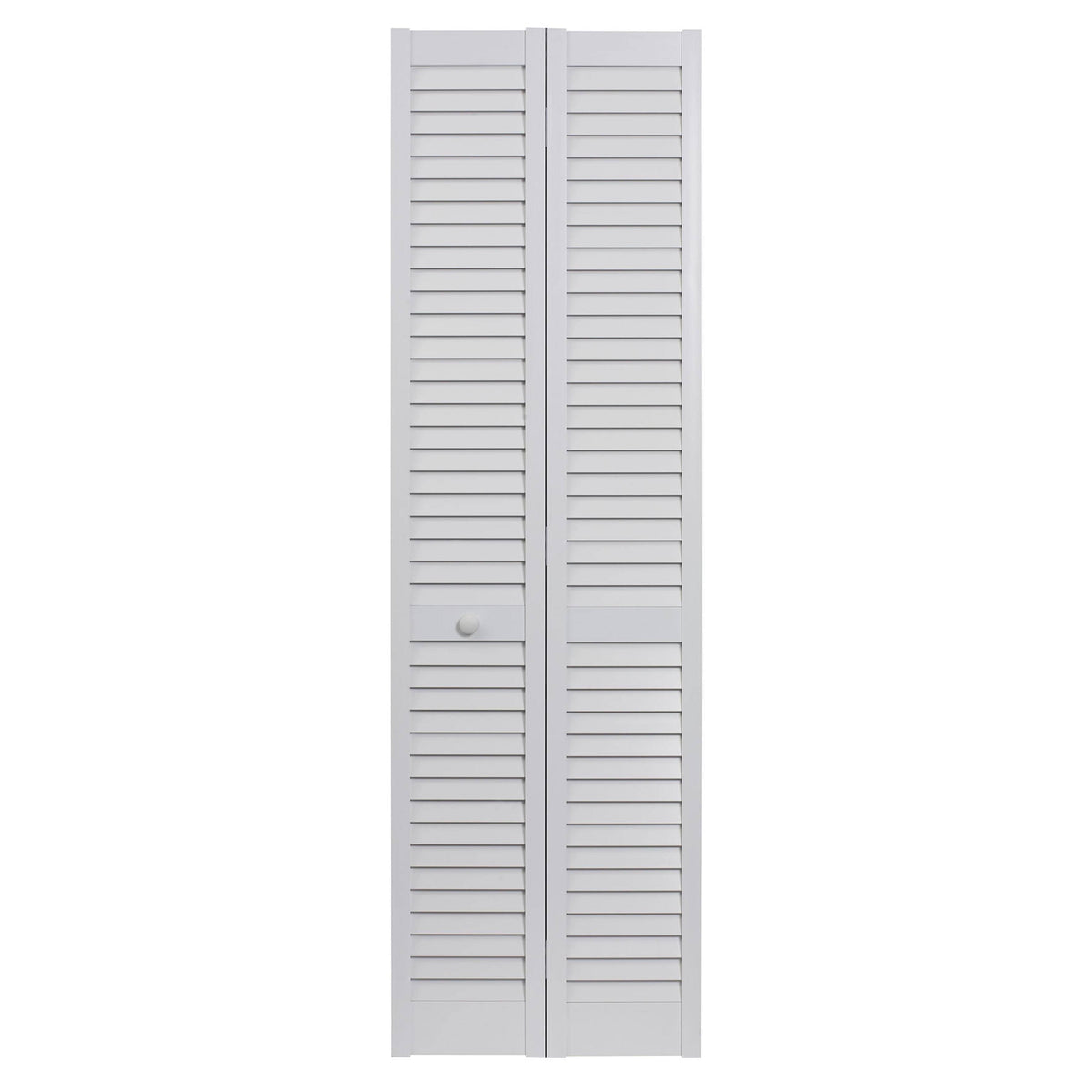 White PVC Louvered Bifold Door, 32 inch x 80 inch H5787