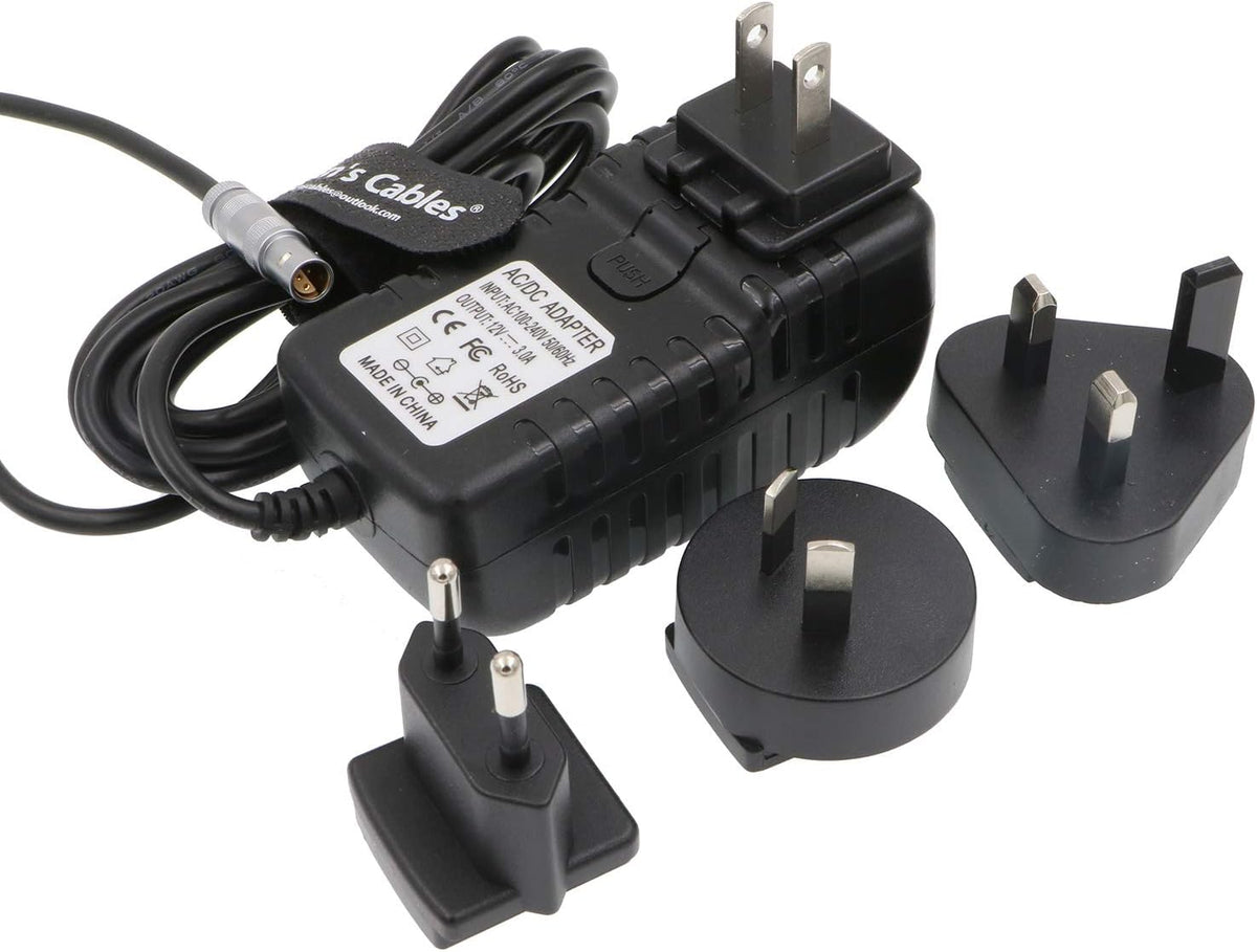 Z Cam E2 Power Adapter Cable with US UK EU AU Plugs H307673
