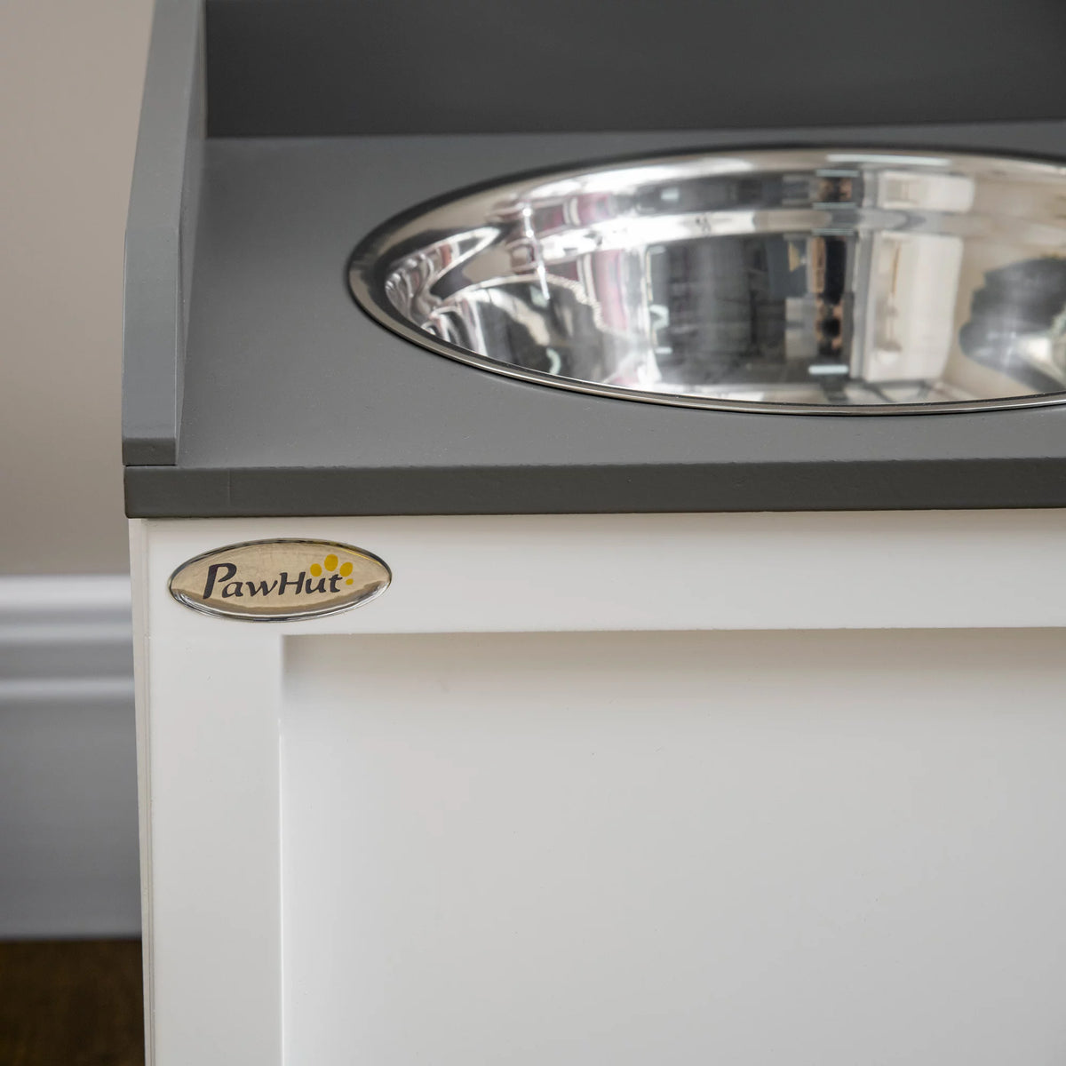 Large Elevated Dog Bowls with 2 Stainless Steel Bowls Z301