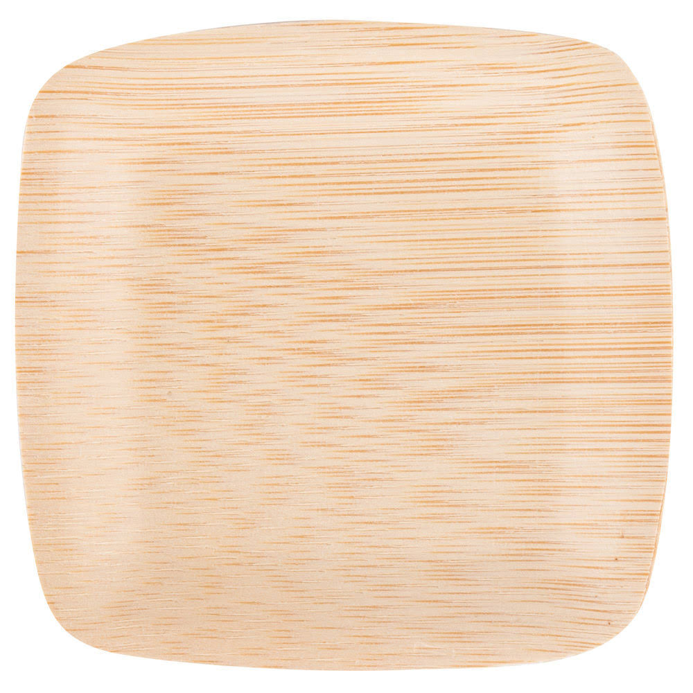 Square Bamboo Plates 250-Pack Y2706