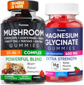 Vegan Raspberry Magnesium Glycinate & Mushroom Gummies T606345