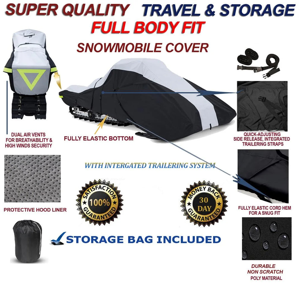 600 Denier Full Fit Snowmobile Travel and Storage Cover D886
