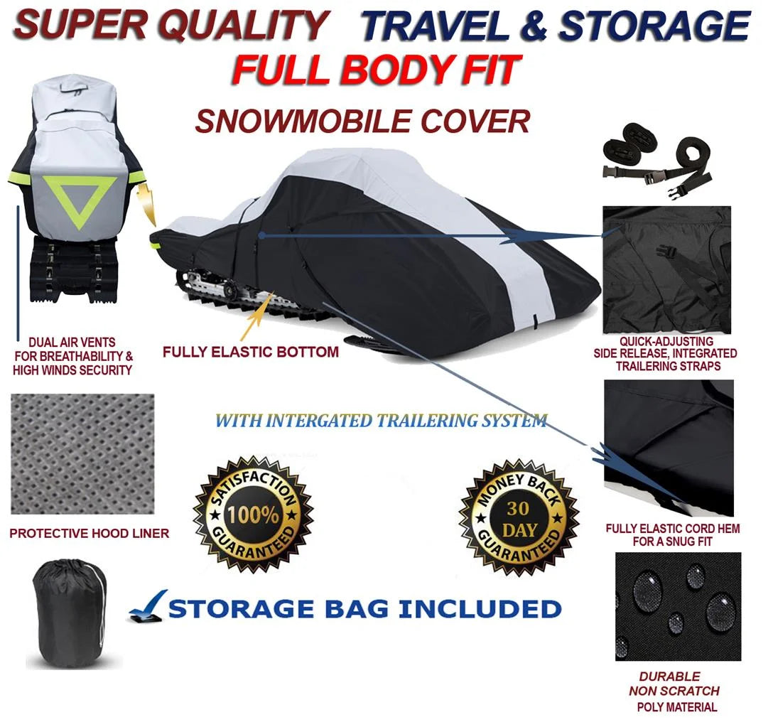 600 Denier Full Fit Snowmobile Travel and Storage Cover D886