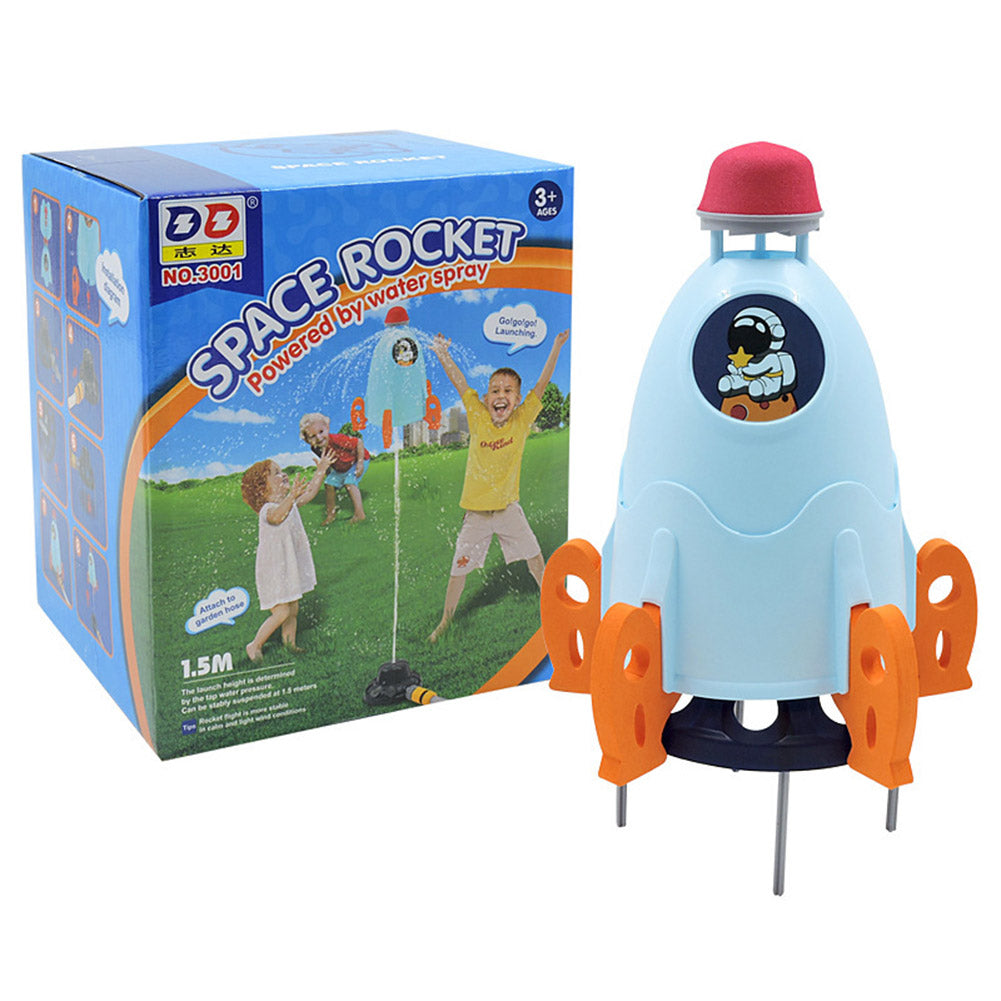 Blue Plastic Rocket Sprinkler Toy K2220