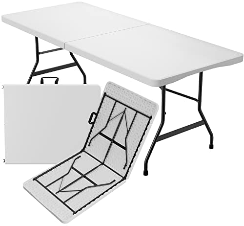 White Plastic Folding Table M958