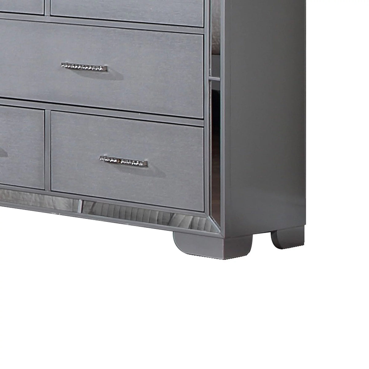 64 Inch Pine Wood Dresser, 8 Drawers F2004