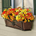 Medallion Decora Window Boxes with Galvanized Liner A868