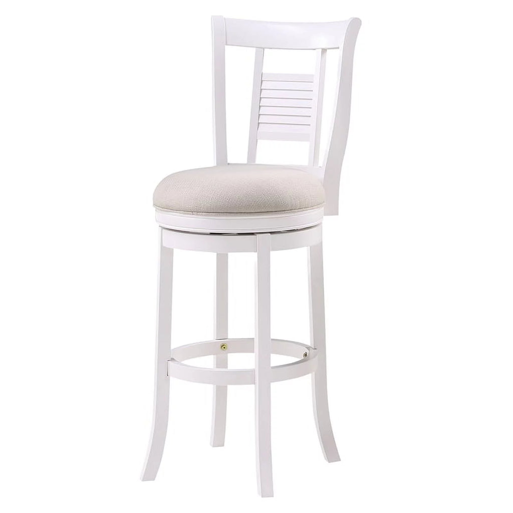 3 Piece Upholstered Solid Wood Swivel Bar Stool Set F67486