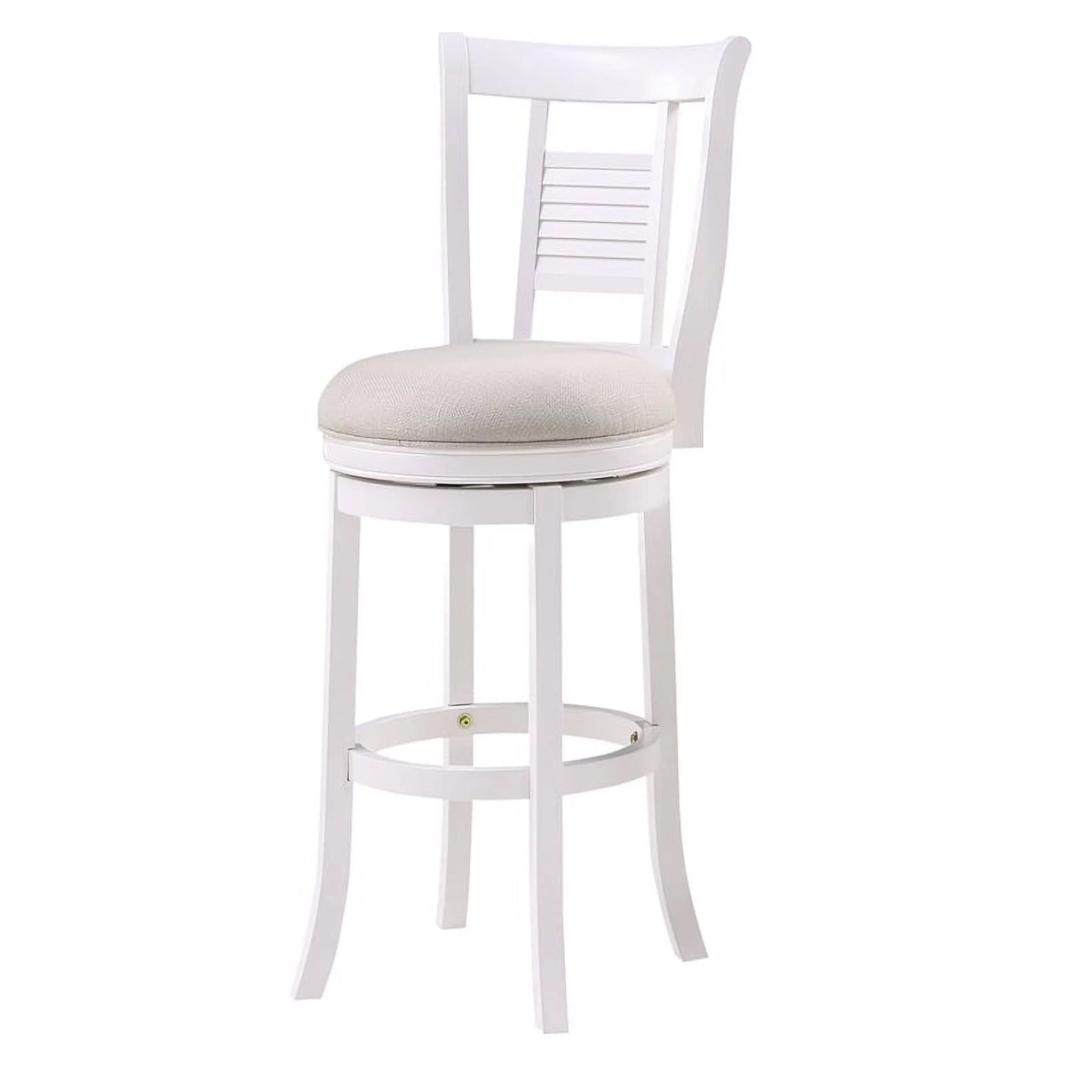 3 Piece Upholstered Solid Wood Swivel Bar Stool Set F67486