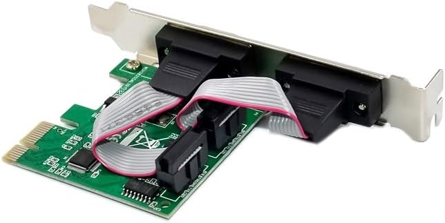 PCI-E 2-Port Dual DB9 Serial RS232 PCIe Adapter Card H298