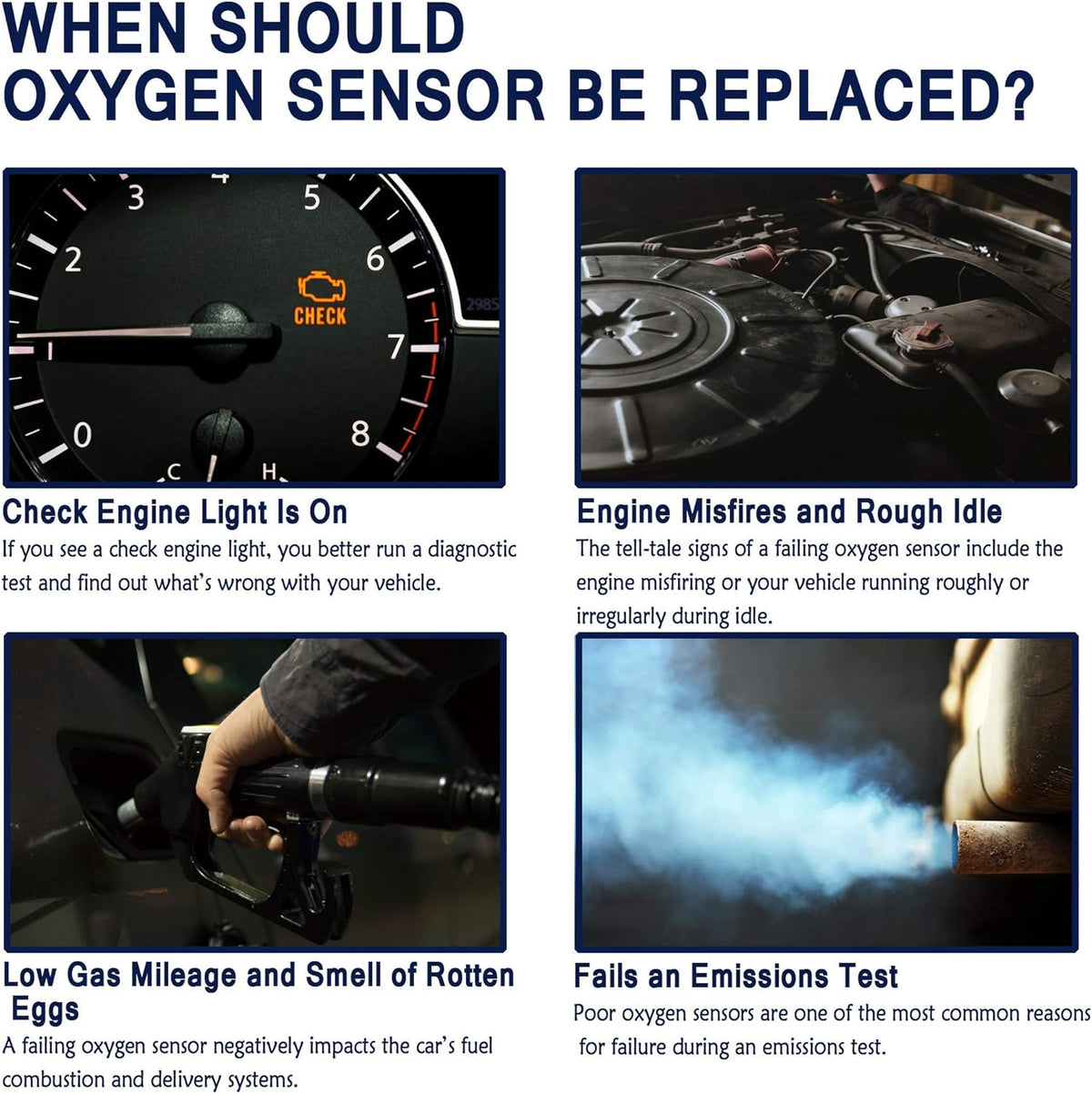 Oxygen Sensor 4-Wire Heated O2 Sensor Upstream 1 Pack U42095