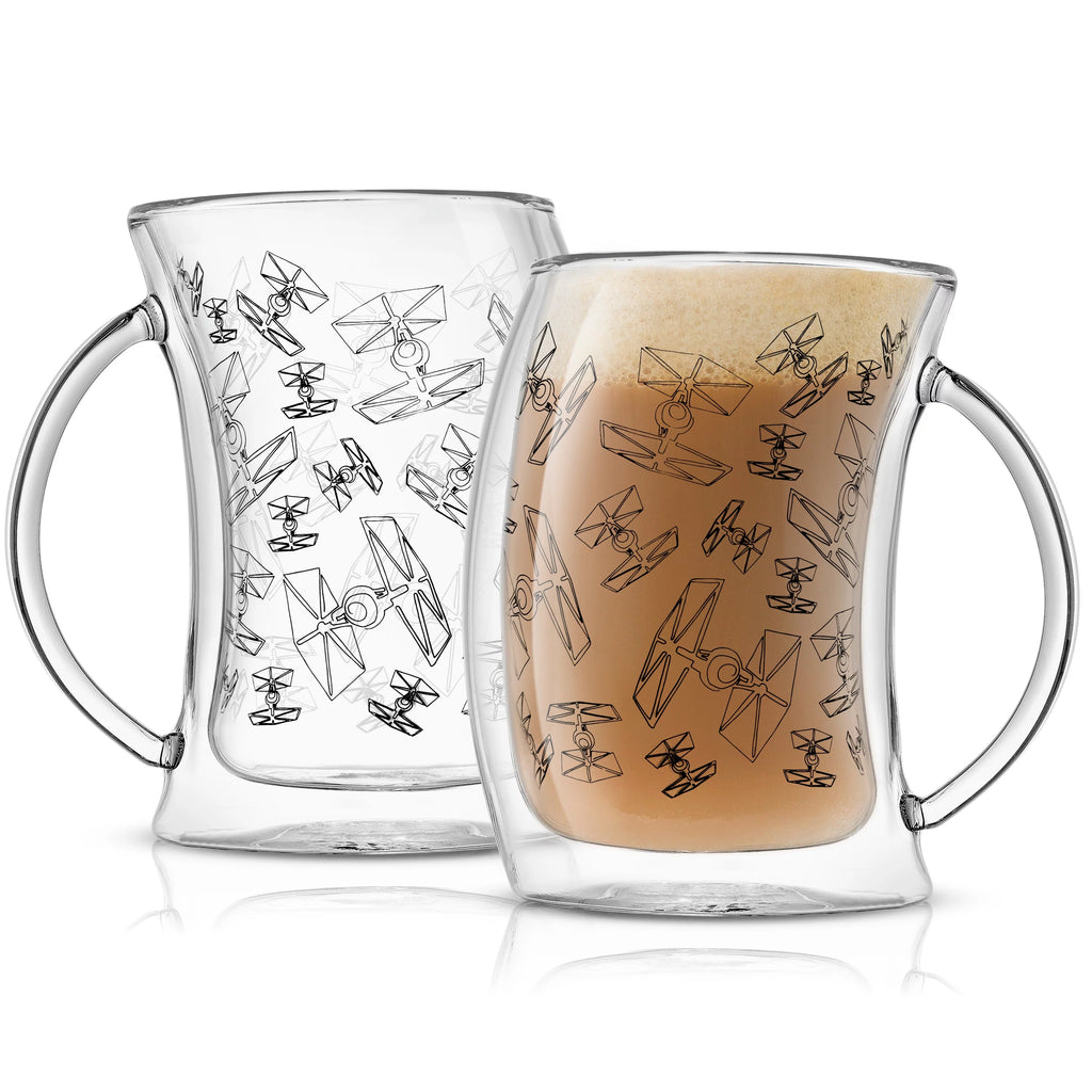 Double Wall Glass Mugs Set of 2 X6237