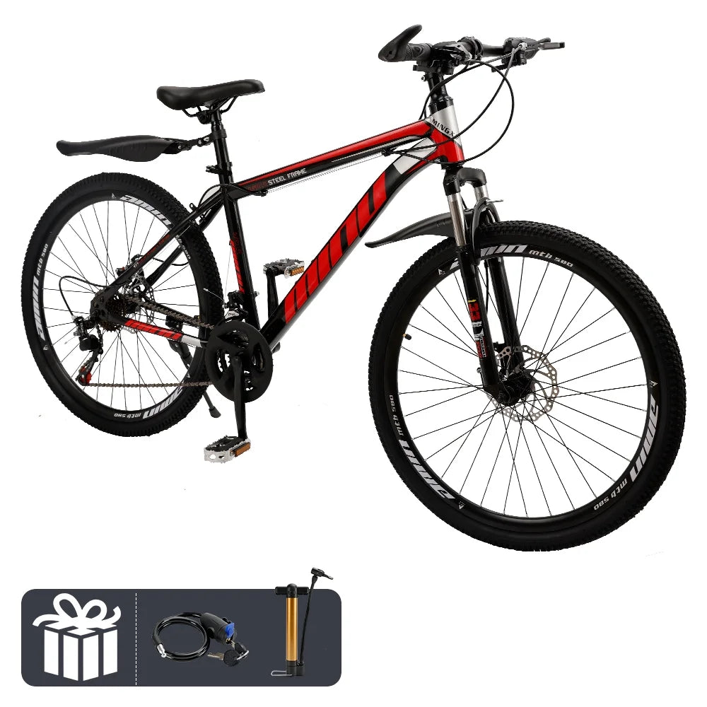 Full Suspension 21 Speed 26 inch Dual Disc Brake Mountain Bike C132429